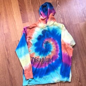 Tie-Dye Disneyland Kids Hoodie.